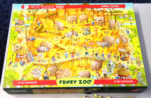 1000 teile puzzle - teile, funky