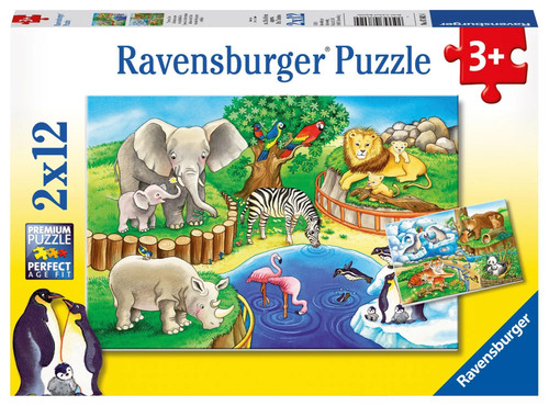 Tiere zoo puzzle x 12 - 2,