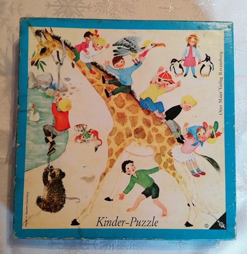 Altes kinder puzzle giraffe - kinder-puzzle,,