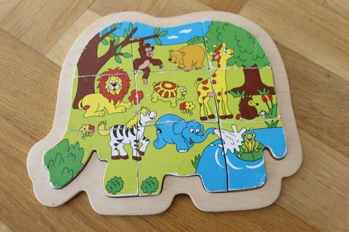 Holz puzzle elefant - holz-puzzle,