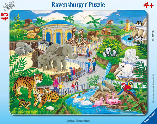 Besuch zoo rahmenpuzzle - besuch, |
