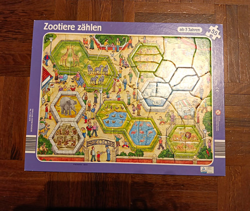 Rahmenpuzzle zootiere teile - rahmenpuzzle,