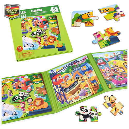 Magnetisches puzzle zoo - magnetisches, 25-42