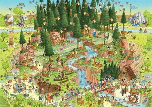 Puzzle funky zoo - (1000, t.)