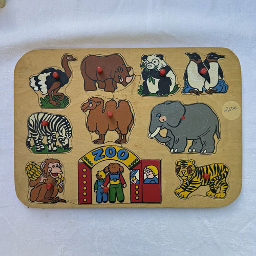 Holz setzpuzzle zoo mit - holz-setzpuzzle,
