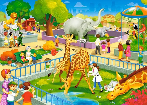 Puzzle zoobesuch - (60, t.)
